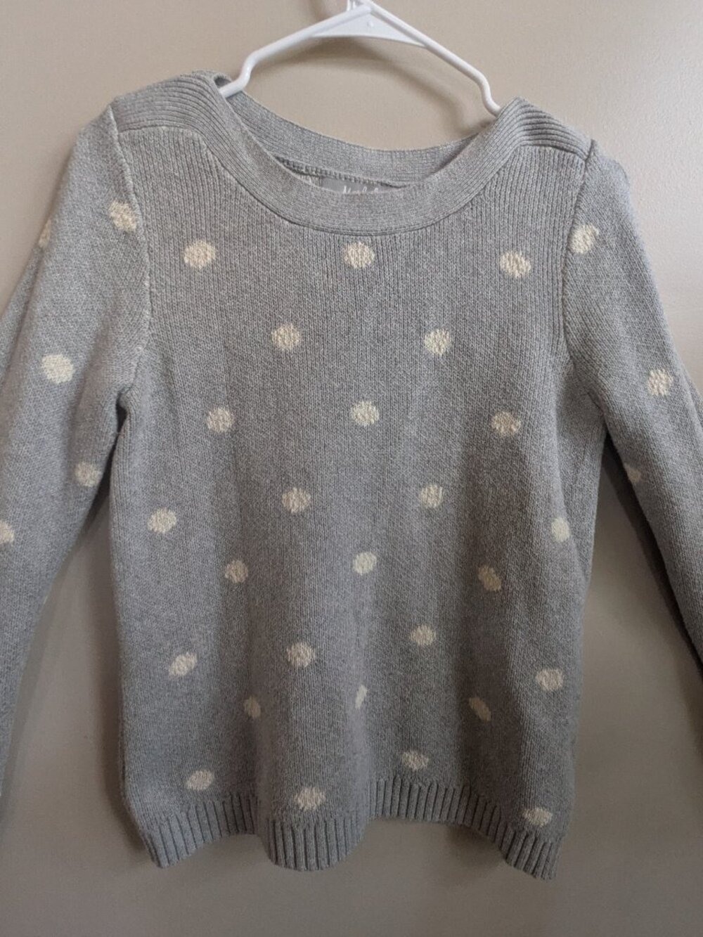 Marled by Reunited Clothing gray polka dot 100% cotton size Medium #813